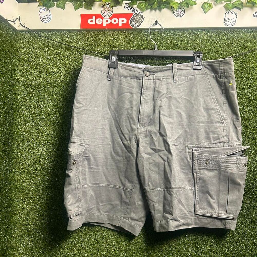 Tommy-hilfiger Men's Grey and Green Shorts